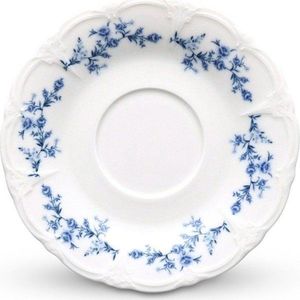 Bílý/modrý porcelánový podšálek ø 16, 5 cm Retro – BonBistro obraz