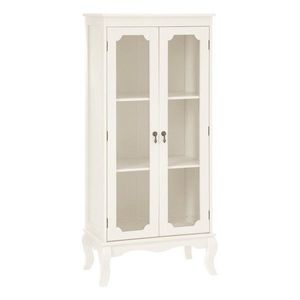 Bílá vitrína 58x131x32 cm Marcella – Premier Housewares obraz