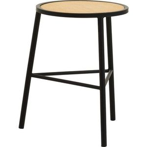 Černá/v přírodní barvě ratanová stolička Depok – Premier Housewares obraz