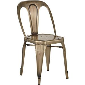 Kovová jídelní židle v mosazné barvě Grange – Premier Housewares obraz