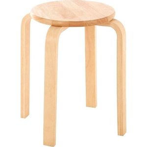 Stolička z kaučukového dřeva v přírodní barvě Heva – Premier Housewares obraz