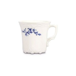 Bílý/modrý porcelánový šálek na cappuccino 200 ml Retro – BonBistro obraz