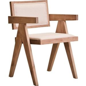 Čalouněná jídelní židle v přírodní barvě Cebu – Premier Housewares obraz