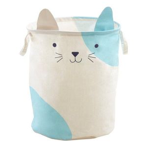 Bílý látkový dětský koš na hračky ø 40x48 cm Mimo Cat Face – Premier Housewares obraz