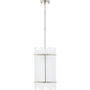 Kovové závěsné svítidlo ve stříbrné barvě se skleněným stínidlem ø 27 cm Ritz – Premier Housewares obraz