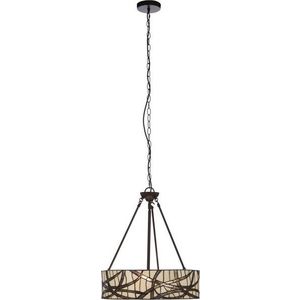 Kovové závěsné svítidlo se skleněným stínidlem ø 46 cm Waldorf – Premier Housewares obraz
