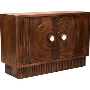 Komoda z mangového dřeva v tmavě přírodní barvě 40x75x116 cm Sangar – Premier Housewares obraz