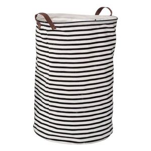 Černobílý látkový koš na prádlo 54 l Stripe – Premier Housewares obraz