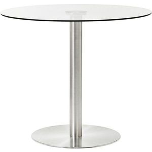 Kulatý jídelní stůl se skleněnou deskou ø 90 cm Metropolitan – Premier Housewares obraz