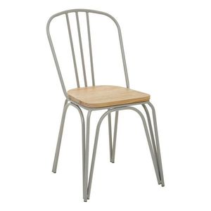 Šedá/v přírodní barvě jídelní židle z jilmového dřeva District – Premier Housewares obraz
