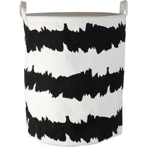 Černobílý látkový koš na prádlo Harga – Premier Housewares obraz