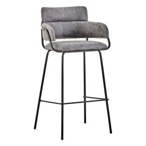 Černá/šedá čalouněná barová židle Tamzin – Premier Housewares obraz