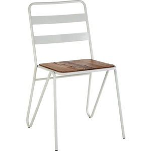 Bílá/v přírodní barvě jídelní židle z jilmového dřeva District – Premier Housewares obraz