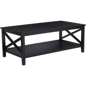 Černý konferenční stolek 60x120 cm Heritage – Premier Housewares obraz