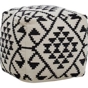 Černobílý taburet Cefena – Premier Housewares obraz