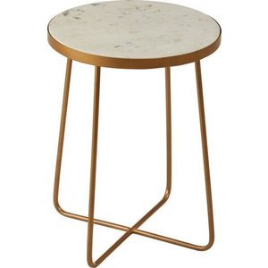 Kulatý odkládací stolek s mramorovou deskou ø 36 cm Shalimar – Premier Housewares obraz