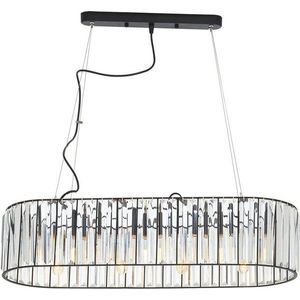 Kovové závěsné svítidlo se skleněným stínidlem Akiko – Premier Housewares obraz