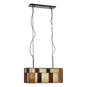 Kovové závěsné svítidlo se skleněným stínidlem Waldorf – Premier Housewares obraz