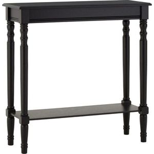 Černý konzolový stolek z borovicového dřeva 30x80 cm Heritage – Premier Housewares obraz