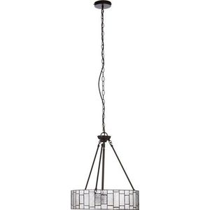 Kovové závěsné svítidlo se skleněným stínidlem ø 46 cm Waldorf – Premier Housewares obraz