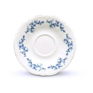 Bílý/modrý porcelánový podšálek ø 12 cm Retro – BonBistro obraz