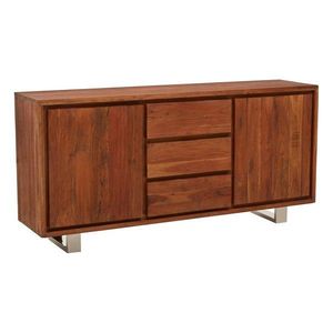 Komoda z masivu akácie v tmavě přírodní barvě 170x82x42 cm Simla – Premier Housewares obraz