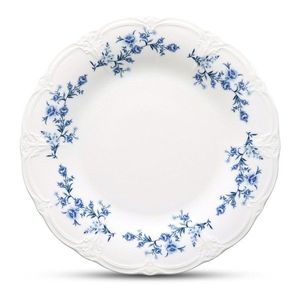 Bílý/modrý servírovací porcelánový talíř ø 32 cm Retro – BonBistro obraz