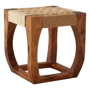 Stolička z masivu akácie v přírodní barvě Boho – Premier Housewares obraz