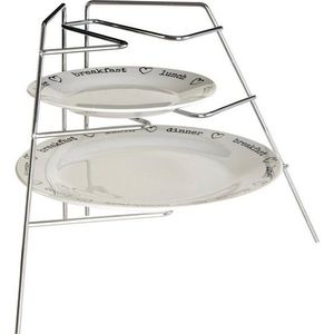 Kovová přídavná polička ve stříbrné barvě 37x25 cm Wallis – Premier Housewares obraz