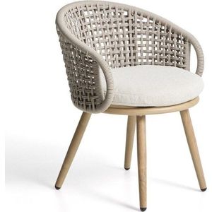 Taupe polstrovaná zahradní židle Lidario – Kave Home obraz
