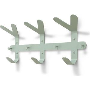 Šedozelený ocelový nástěnný věšák 66 cm Frondo – Spinder Design obraz