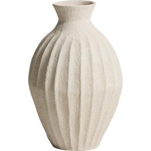 Krémová ručně vyrobená/vysoká váza z papírmaše (výška 67 cm) Arquena – Kave Home obraz