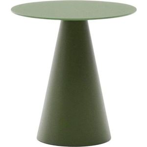 Kulatý odkládací stolek se skleněnou deskou ø 50 cm Wilshire – Kave Home obraz