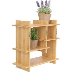 Patrová bambusová police ve světle přírodní barvě 35 cm – Esschert Design obraz