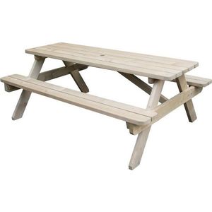 Béžový zahradní jídelní set ze smrkového dřeva pro 4 osoby/pro 6 osob – Esschert Design obraz
