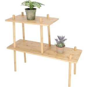 Bambusový regál ve světle přírodní barvě 84x73x30 cm – Esschert Design obraz