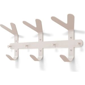 Taupe ocelový nástěnný věšák 66 cm Frondo – Spinder Design obraz
