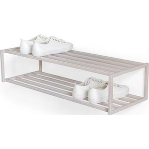 Taupe ocelový závěsný botník 78x20, 5x30, 5 cm School – Spinder Design obraz