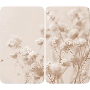 Kryt na sporák z tvrzeného skla 52x30 cm Dried Flower – Wenko obraz