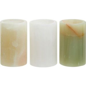 Kamenné svícny v sadě na čajovou svíčku 3 ks Oleena – Premier Housewares obraz
