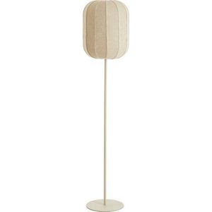 Krémová stojací lampa s textilním stínidlem (výška 165 cm) Solune – Light & Living obraz