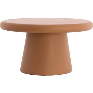 Kulatý konferenční stolek v terakotové barvě ø 70 cm Kulona – Light & Living obraz