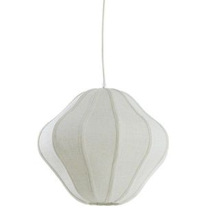 Krémové závěsné svítidlo s textilním stínidlem ø 10 cm Sukau – Light & Living obraz
