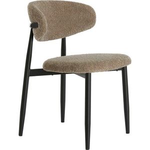 Taupe čalouněná jídelní židle Eniola – Light & Living obraz