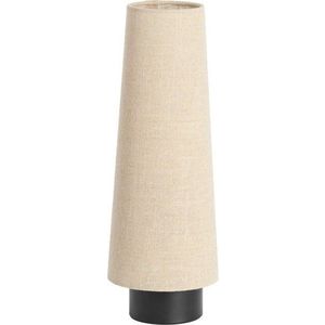 Béžová kovová stolní lampa s textilním stínidlem (výška 42 cm) Howie – Light & Living obraz