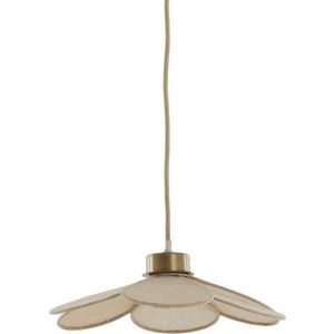 Krémové závěsné svítidlo s textilním stínidlem Fyano – Light & Living obraz