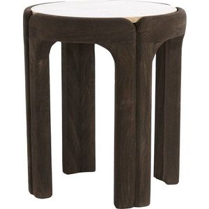 Kulatý odkládací stolek s deskou z kamene ø 45 cm Ali – Light & Living obraz