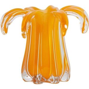Oranžová skleněná váza (výška 17 cm) Avenia – Light & Living obraz