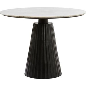 Kulatý jídelní stůl s mramorovou deskou ø 100 cm Rianne – Light & Living obraz