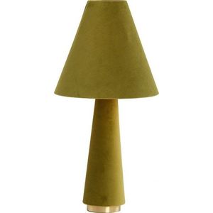 Zelená stolní lampa s textilním stínidlem (výška 61 cm) Devia – Light & Living obraz